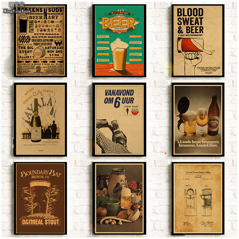 Vintage Beer Wine Drink Chart  - Wine Beer Mixed Drinks 评论和价格