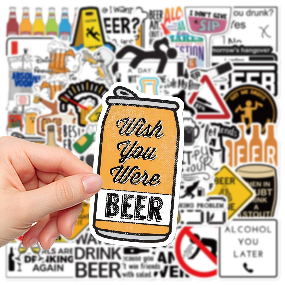 10/30/52PCS Funny Alcoholism V - Wine Beer Fridge 评论和价格