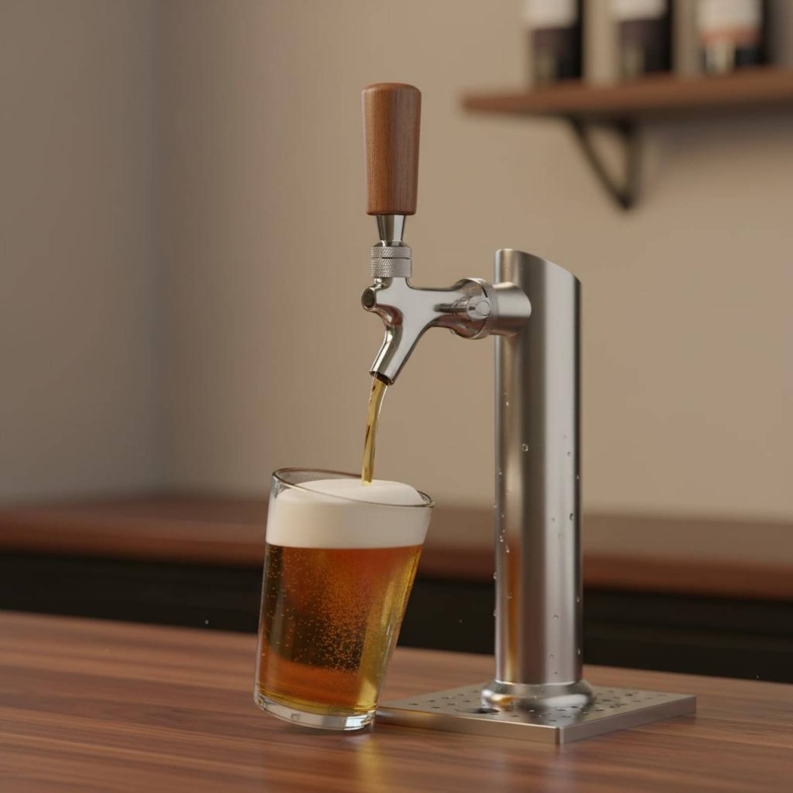 Short Wooden Beer Handle Solid - Wine Beer Usa 评论和价格