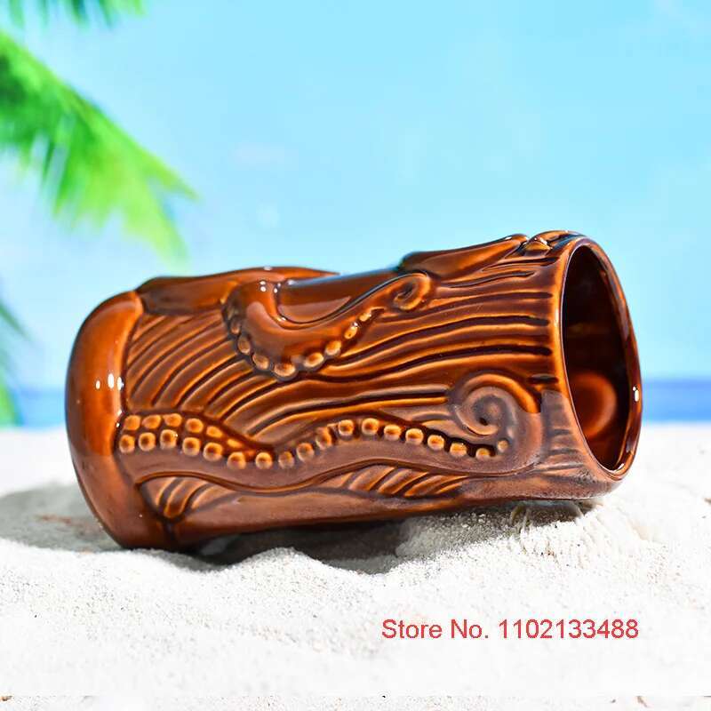 TIKI Bar Cocktail Cup Hawaii T - Wine Beer Mixed Drinks 评论和价格