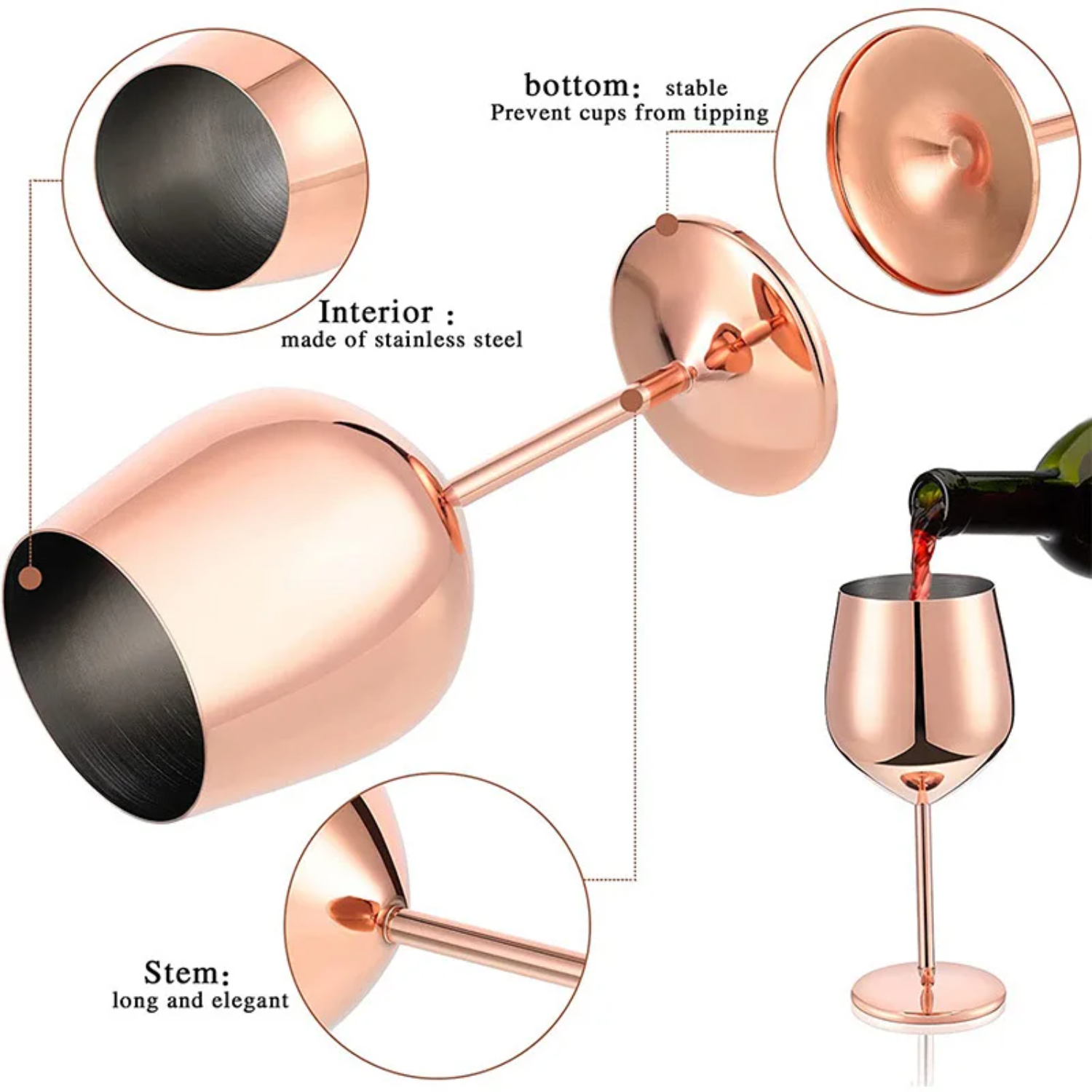 Creative Stainless Steel Goble - Wine Beer Restaurant 评论和价格