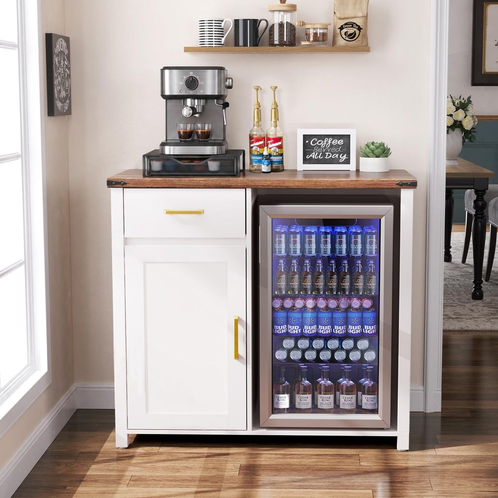 Coffee Bar with Mini Fridge Sp - Wine & Beer Guayaquil 评论和价格